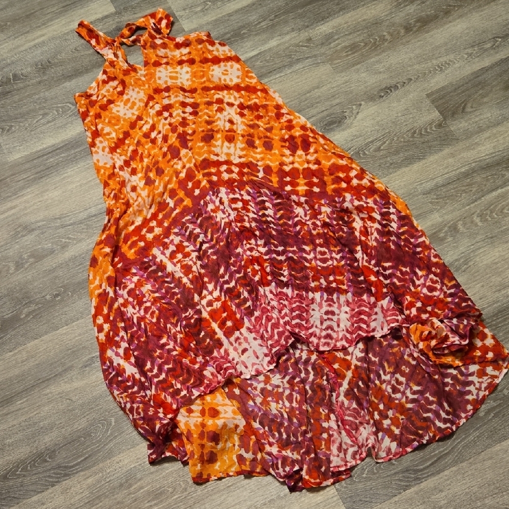 Tie Dye Beach Cover Maxi Sz Xs